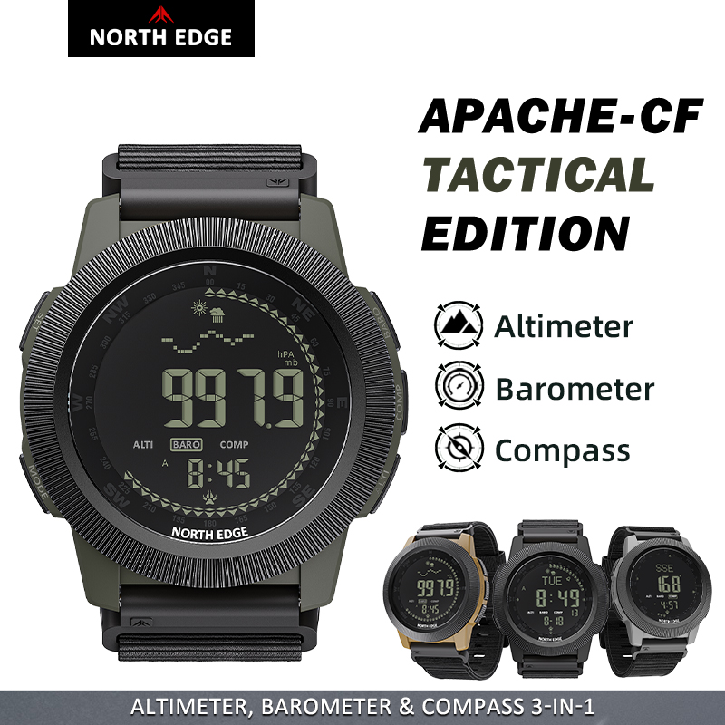 Altimeter Compass Watch - NORTH EDGE APACHE-CF – męski zegarek