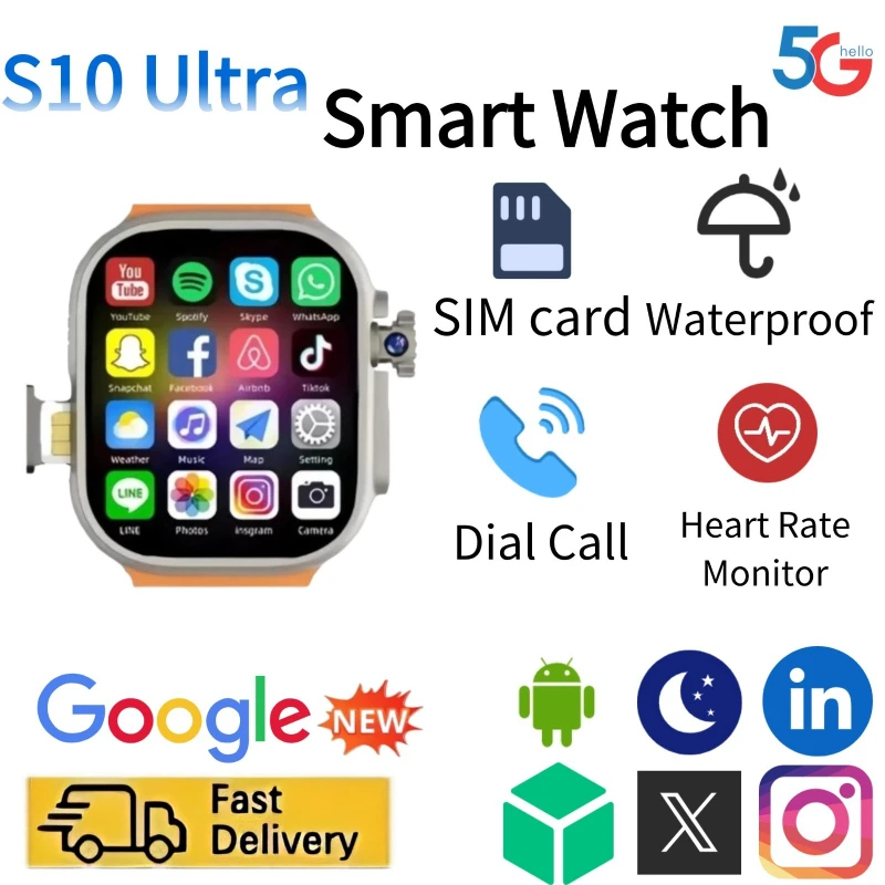 Smartwatch Watches Price - Smartwatch S10Ultra z funkcją sieciową, slotem