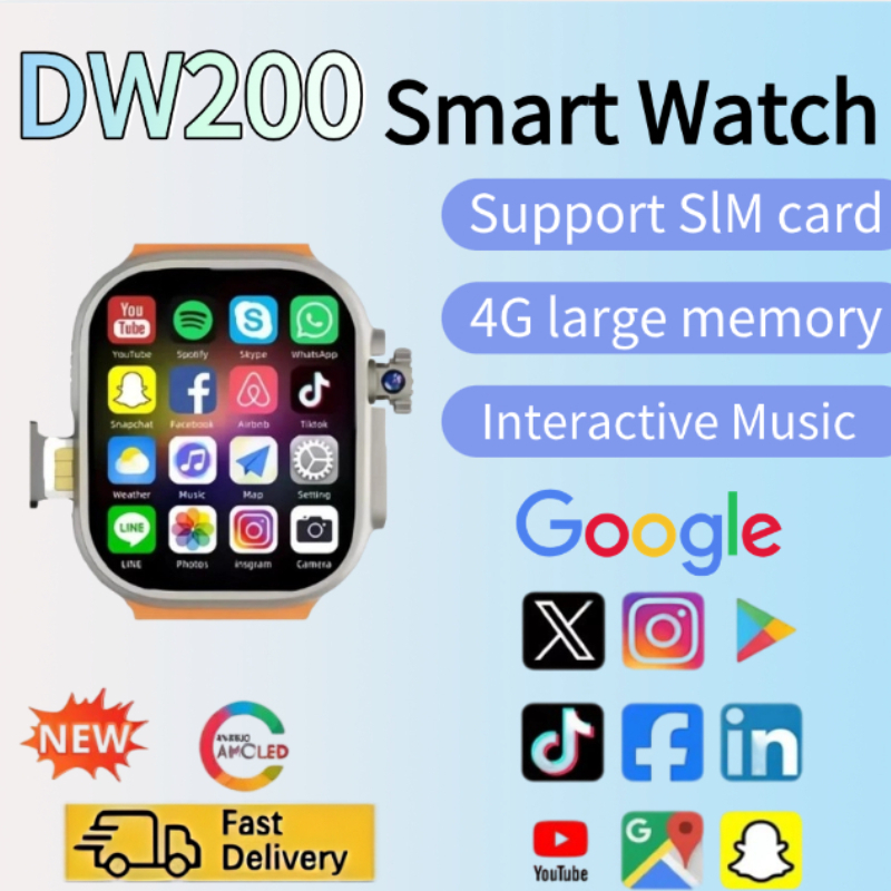 Smartwatch Watches Price - Inteligentny zegarek sieciowy DW200 z kartą