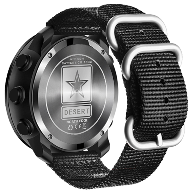 NORTH EDGE DESERT męski zegare – Altimeter Compass Watch recenzja i cena