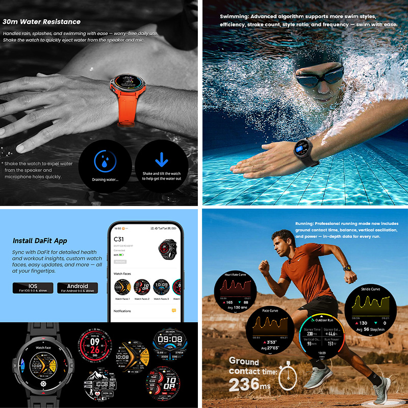 NOWY 6-osiowy żyroskop Wojskow – Timex Watches Smartwatch recenzja i cena