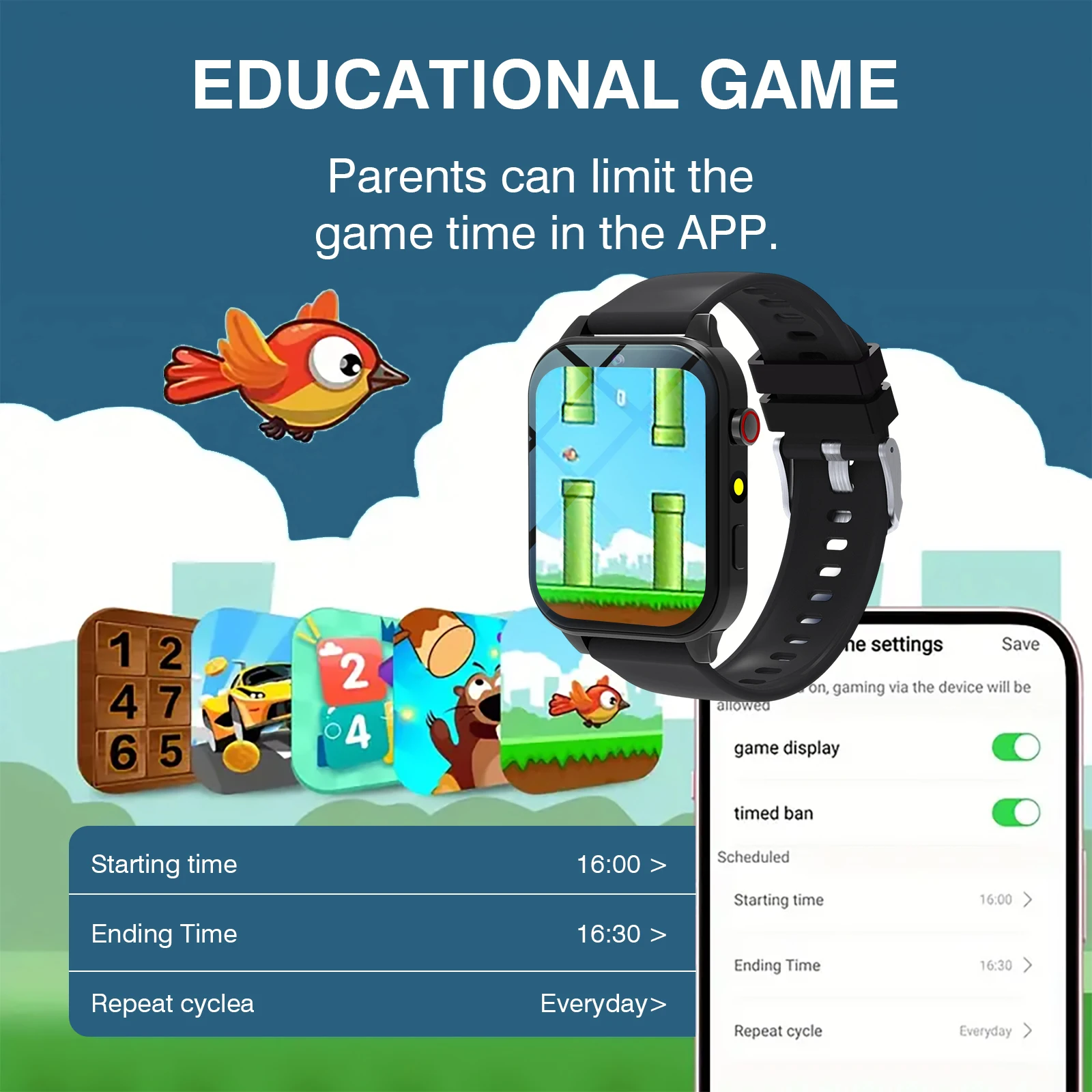 Smartwatch dla dzieci 18 gier  – Smartwatch Watches For Kids recenzja i cena