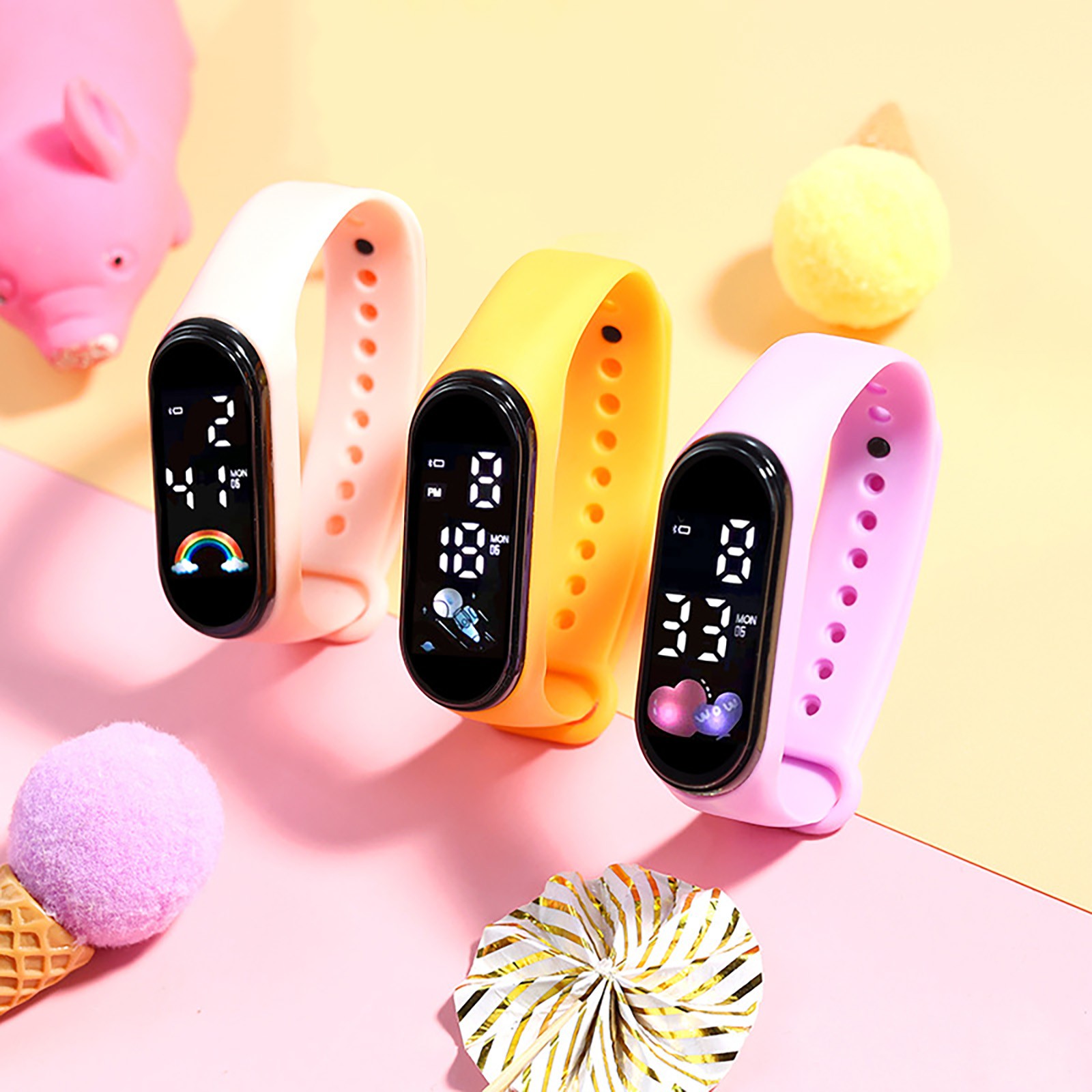Kawaii inteligentny zegarek dl – Smartwatch Digital Watches For Kid Girl recenzja i cena