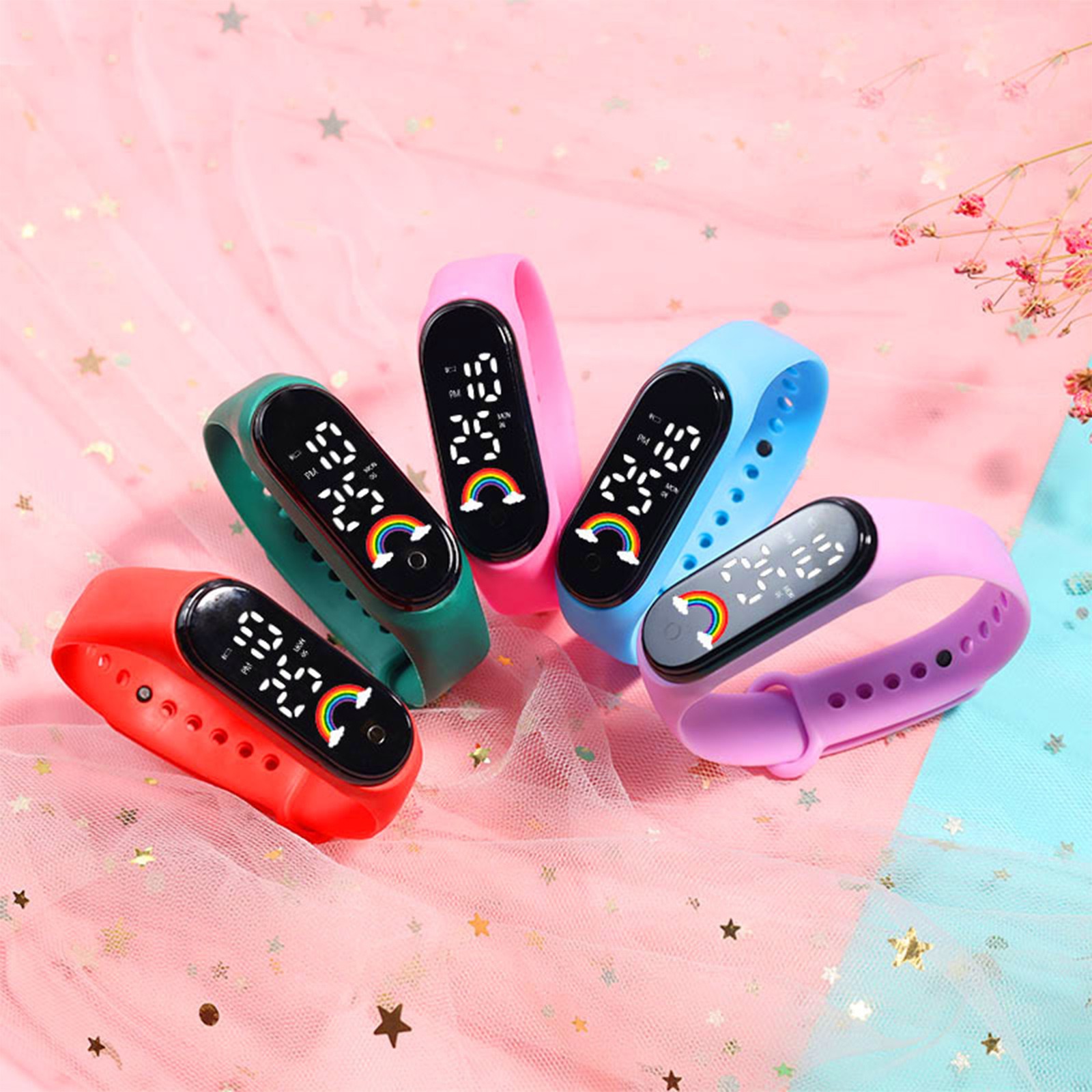 Wielokolorowy inteligentny zeg – Smartwatch Digital Watches For Kid Girl recenzja i cena