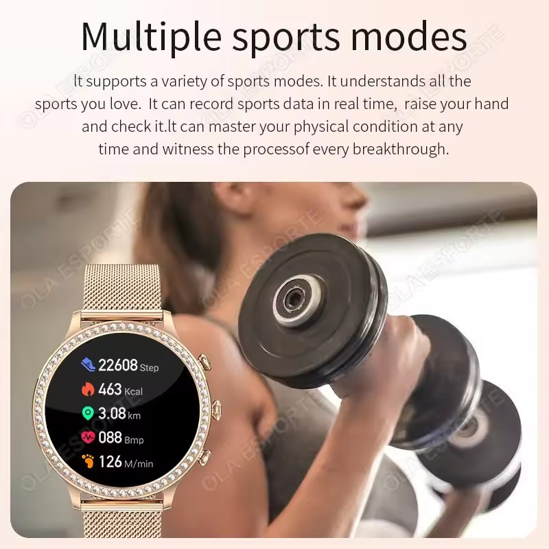 Elegancki damski smartwatch z  – Watches Ladies Smartwatch recenzja i cena