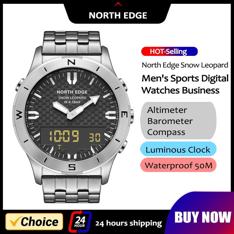 NORTH EDGE męski sportowy zega – Altimeter Compass Watch recenzja i cena